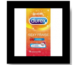 DUREX SEXY FRAISE 10 PRESERVATIFS