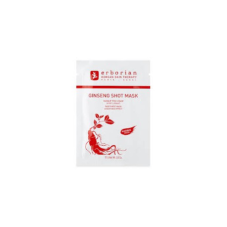 ERBORIAN GINSENG SHOT MASK TISSU VISAGE EFFET LISSANT 