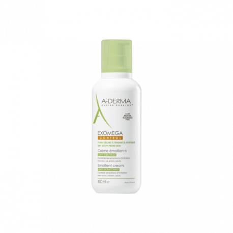 A-DERMA - EXOMEGA CONTROL - Crème Émolliente Anti-Grattage, 400ml