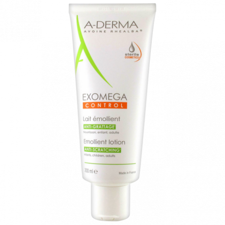 A-DERMA - EXOMEGA CONTROL - Lait Émollient, 200ml