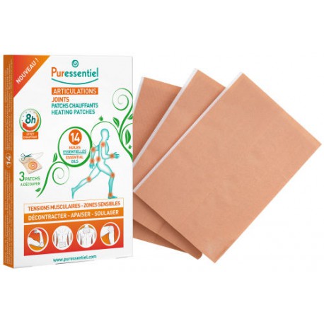 PURESSENTIEL Patch chauffant Bas de dos Articulations et muscles 