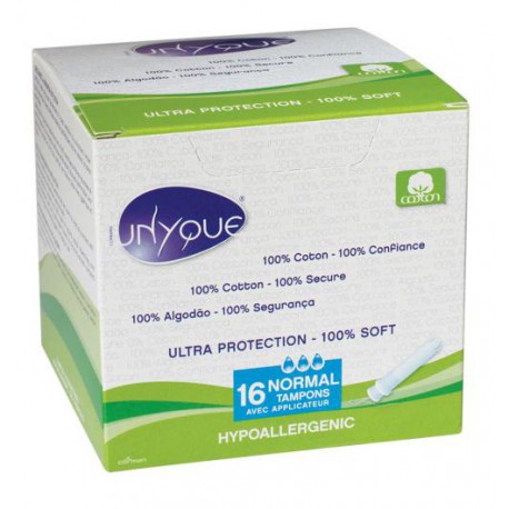 UNYQUE 100% COTON TAMPONS NORMAL AVEC APPLICATEUR*16