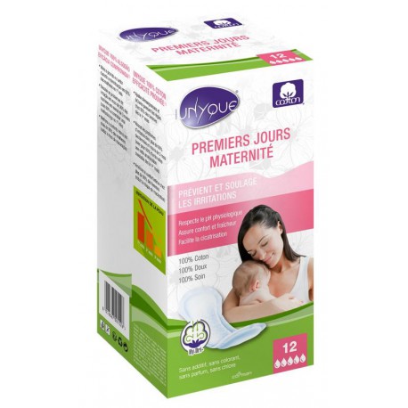 UNYQUE 100% COTON SERVIETTES PREMIERS JOURS MATERNITE*12