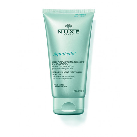 NUXE AQUABELLA gelée purifiante micro-exfoliante usage quotidien