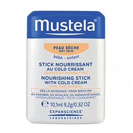 MUSTELA Stick nourissant au cold cream Lèvres et Pomettes 10.1ml