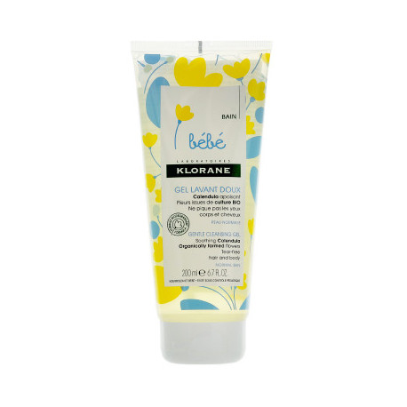 KLORANE BEBE Gel lavant doux au calendula 200ml