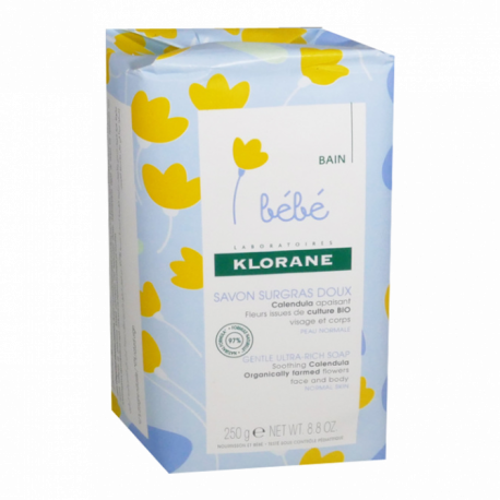 KLORANE BEBE Savon surgras doux 250g