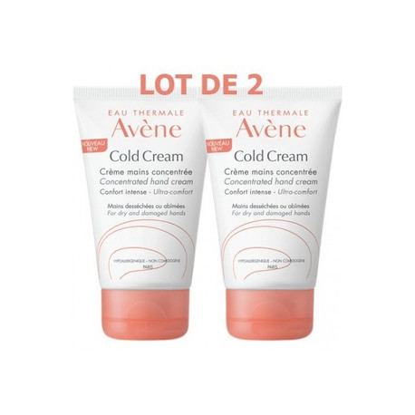 AVENE Cold cream crème mains 50ml lot de 2