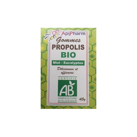 APIPHARM gommes propolis bio miel-eucalyptus