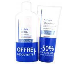 ducray Elution Shampoing Rééquilibrant 400 ml + Soin Après-Shampoing 200 ml