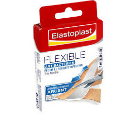ELASTOPLAST - Flexible - Pansements antibactériens 1mx6cm, 10 unités