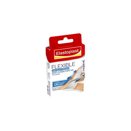 ELASTOPLAST - Flexible - Pansements antibactériens 1mx6cm, 10 unités