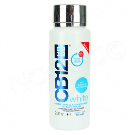 CB12 BAIN DE BOUCHE WHITE 250ML