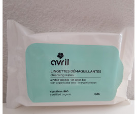 AVRIL Pack de 25 lingettes démaquillantes BIO