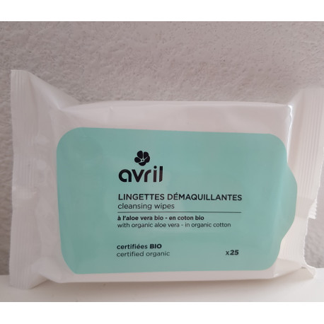 AVRIL Pack de 25 lingettes démaquillantes BIO