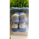 BABYOOPS Chaussettes pour bébé 0-6 mois zèbre-lapin bleues