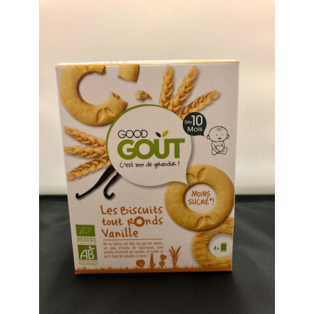 GOOD GOUT 20 Biscuits tout ronds vanille 