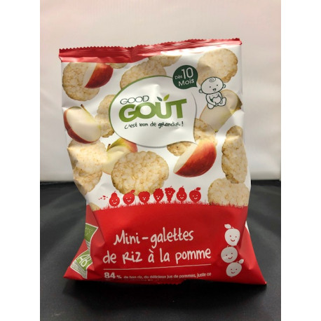 GOOD GOUT mini galettes de riz à la pomme 40g