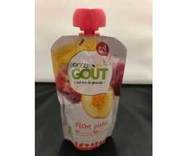 GOOD GOUT Compete gourde pêche poire 120g