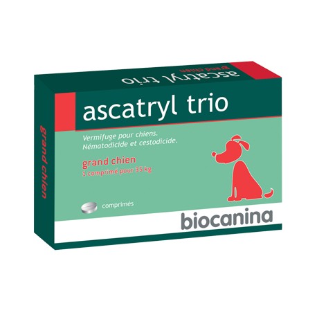 Ascatryl trio grand chien 2 comprimés