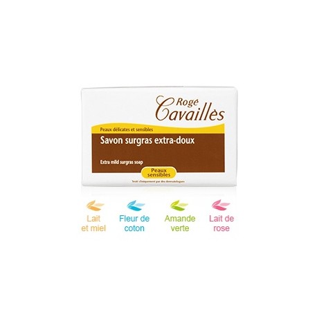 Savon Surgras Extra Doux Lait et Miel 150g Rogé Cavaillès