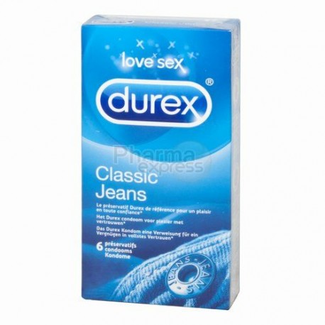 Durex classic jeans pochette de 6