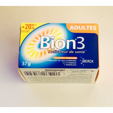 Bion 3 Adultes 30 comprimés + 7 offerts