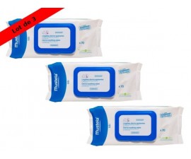 Lingettes dermoapaisantes parfumées - lot de 3 paquets (2 achetés, 1 offert)