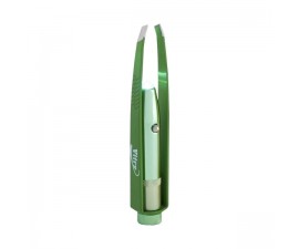 Pince à épiler lumineuse verte