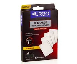 URGO 4 recharges pour ceinture chauffante douleurs musculaires