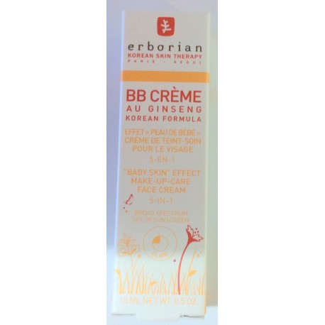 BB crème au Ginseng effet "peau de bébé" SPF 20 teinte claire 