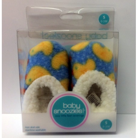 Chaussons Baby snoozies - BLEU Canards - taille S