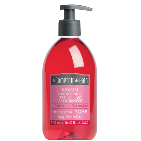 Savon liquide coquelicot 500 ml