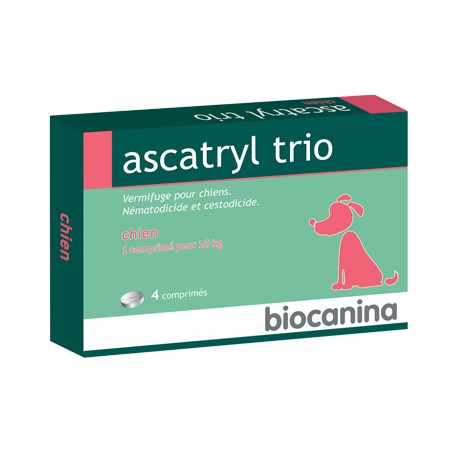 Ascatryl trio chiens 4 comprimés
