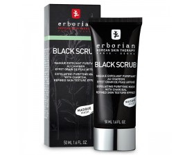 Black scrub masque exfoliant purifiant au charbon