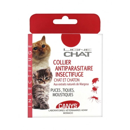 Canys Collier Antiparasitaire Insectifuge Chat et Chaton 