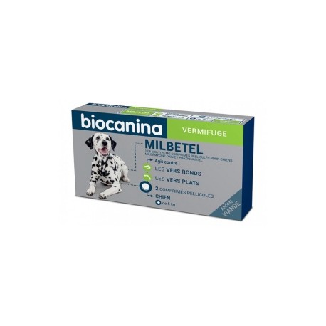 Biocanina milbetel vermifuge 12,5 Mg 125mg chien